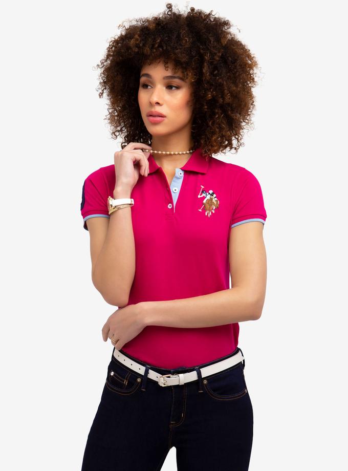 USPA MULTI COLOR PIQUE POLO SHIRT For Sale