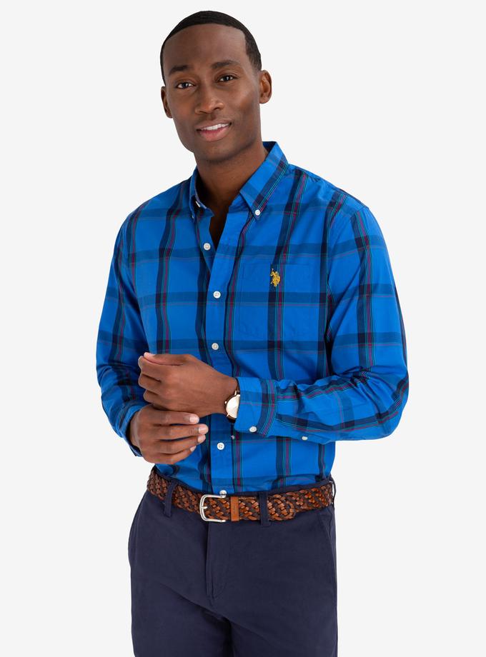 USPA MULTI COLOR PLAID POPLIN SHIRT Best Seller