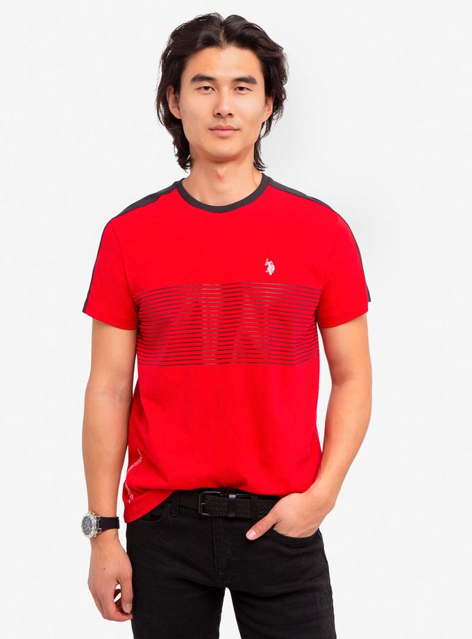 USPA MULTI-COLOR STRIPE TEE-SHIRT High Quality