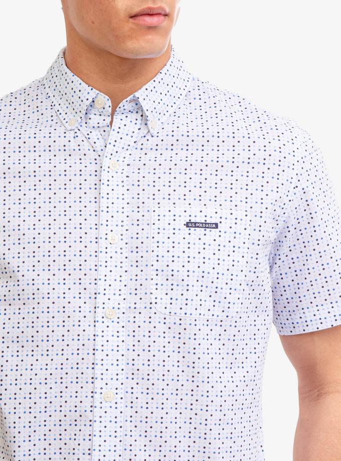 USPA MULTI DOT SLUB POPLIN SHIRT Best Buy