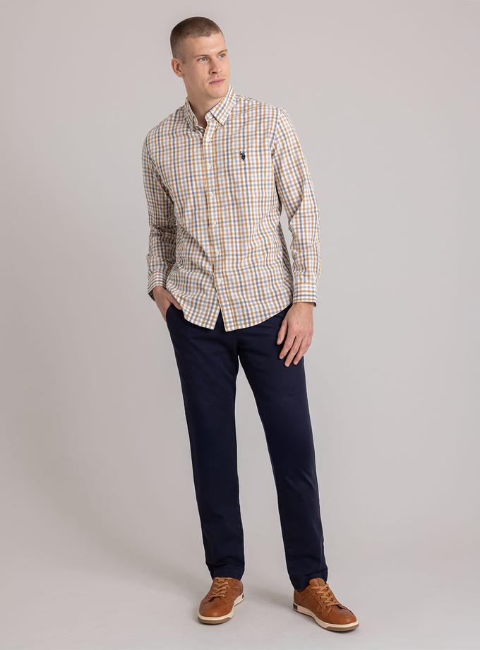 USPA MULTI GINGHAM POPLIN LONG SLEEVE SHIRT On Sale