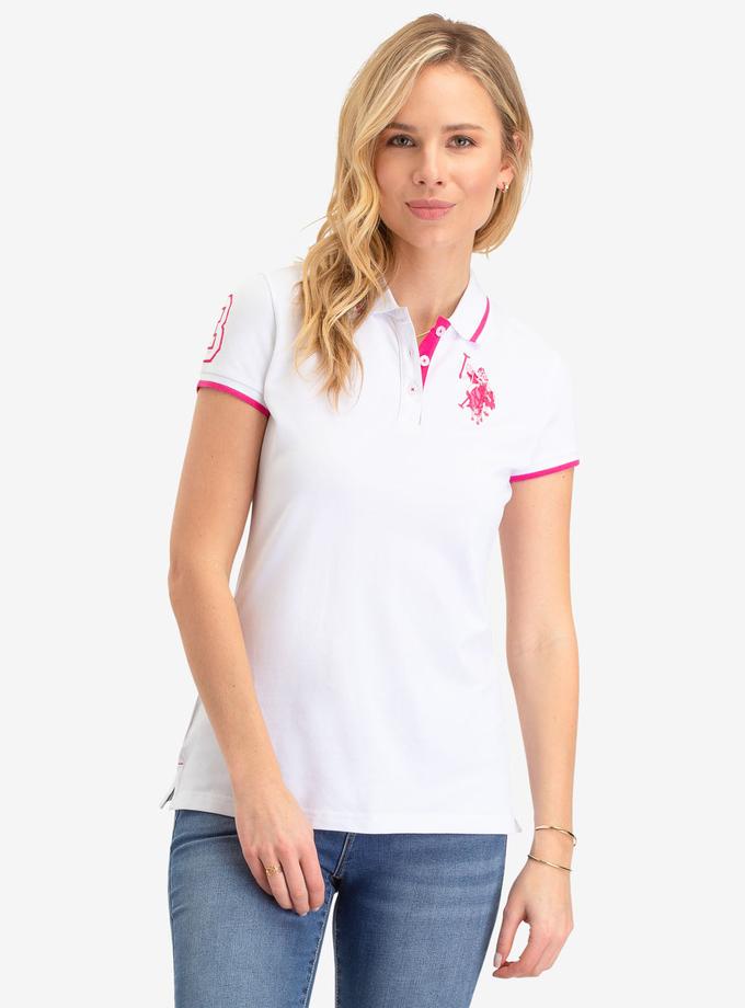 USPA MULTI TONAL BIG LOGO POLO SHIRT For Sale