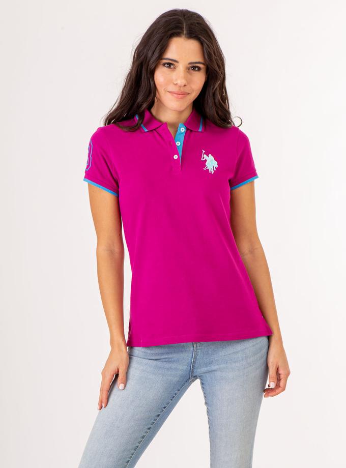 USPA MULTITONAL LOGO SOLID POLO SHIRT Best Seller