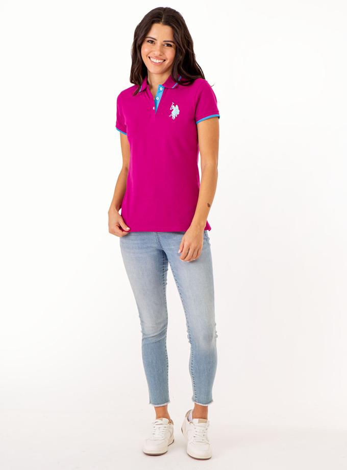 USPA MULTITONAL LOGO SOLID POLO SHIRT Best Seller