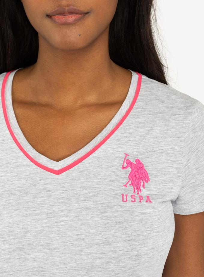 USPA NEON V-NECK T-SHIRT New Arrival