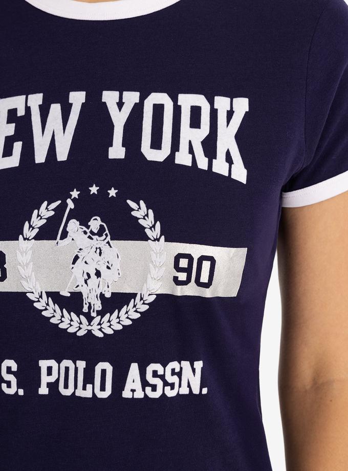 USPA NEW YORK FOIL RINGER JERSEY T-SHIRT New Arrival