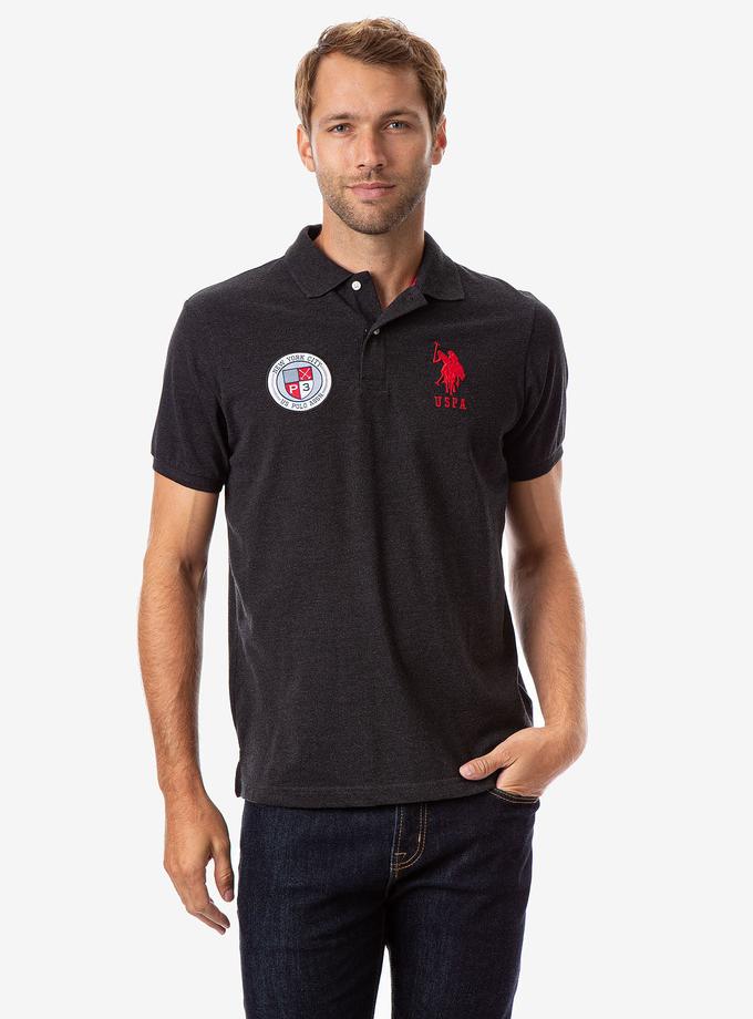 USPA NYC GRAPHIC PIQUE POLO SHIRT High Quality