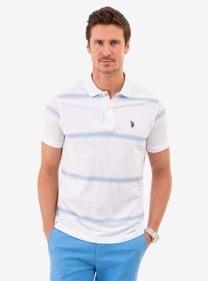 USPA OMBRE STRIPE PIQUE POLO SHIRT Best Buy