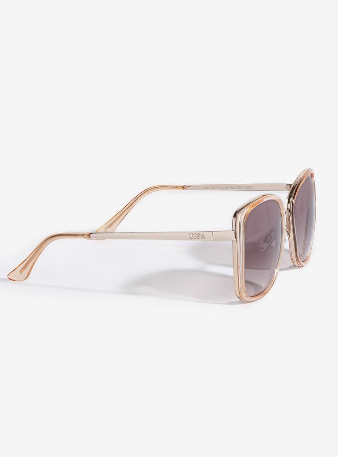 USPA OVER-SIZED GEOMETRIC SUNGLASSES High Quality