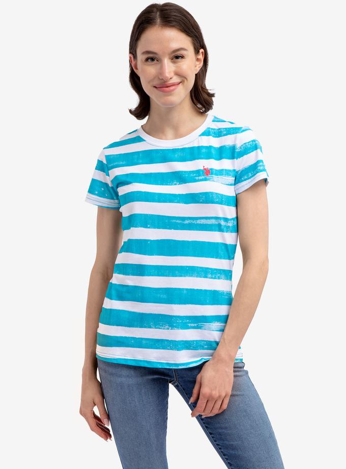 USPA PAINT STRIPE CREW NECK T-SHIRT Best Seller