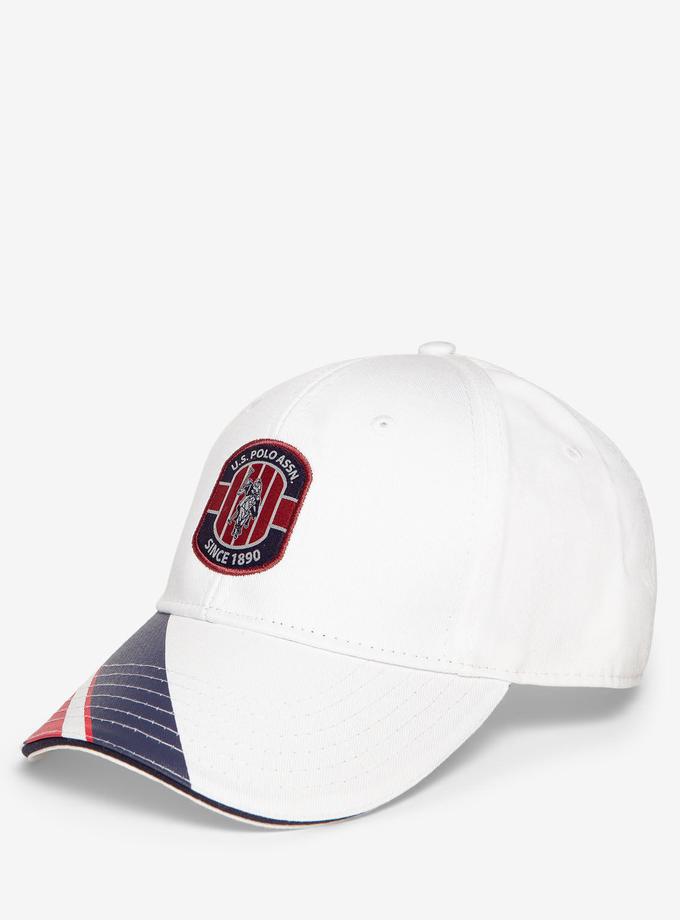 USPA PATCH STRIPE VISOR BASEBALL CAP Same Day Delivery