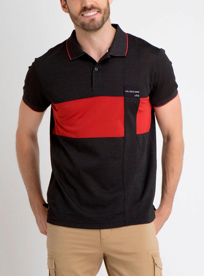 USPA PATCHED COLORBLOCK POLO SHIRT New Arrival