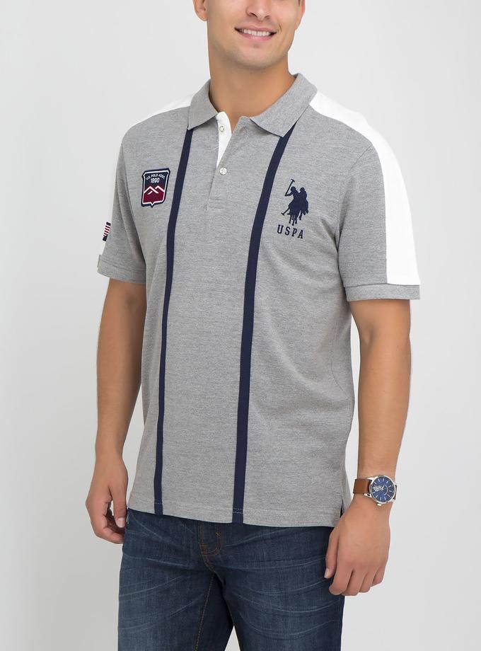 USPA PATCHED USA VERTICAL POLO SHIRT High Quality