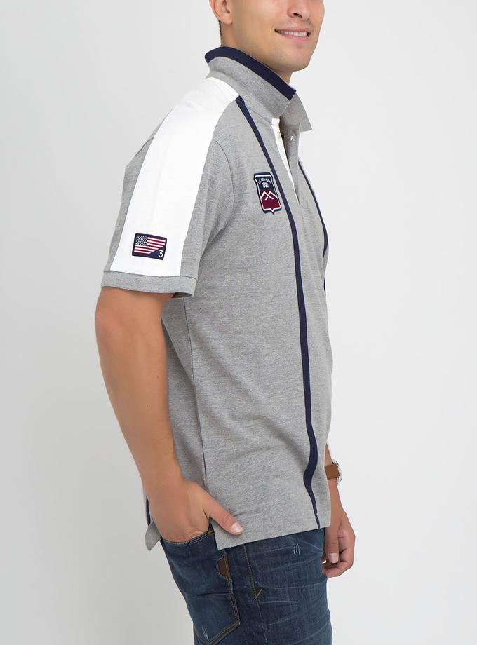 USPA PATCHED USA VERTICAL POLO SHIRT High Quality