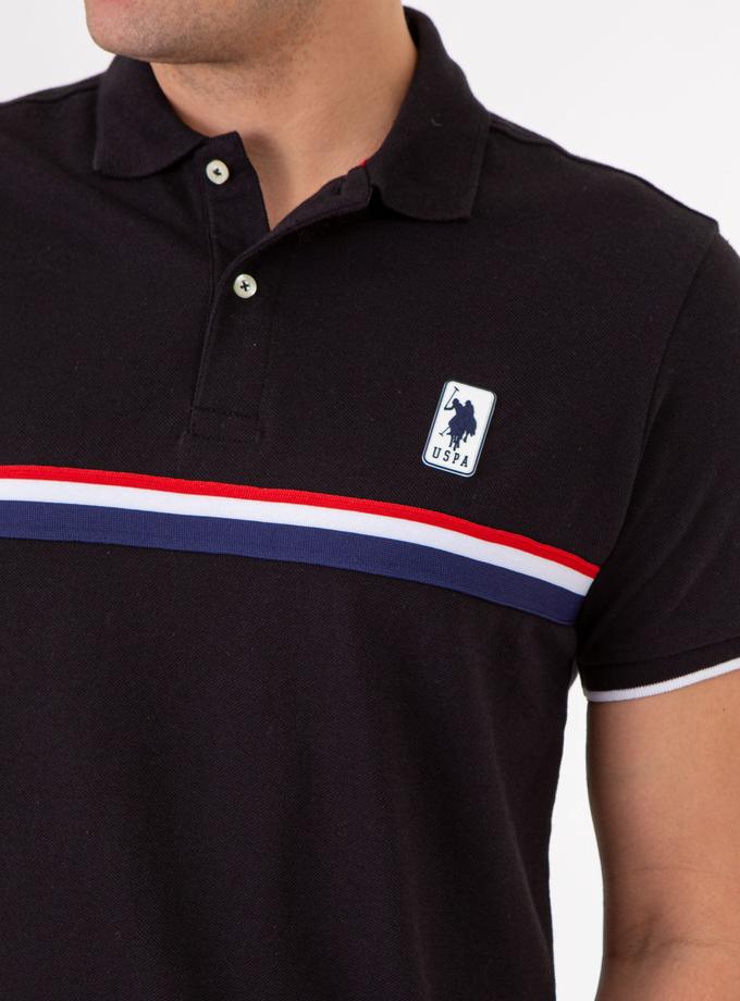 USPA PIECED SIGNATURE STRIPE PIQUE POLO SHIRT Best Seller