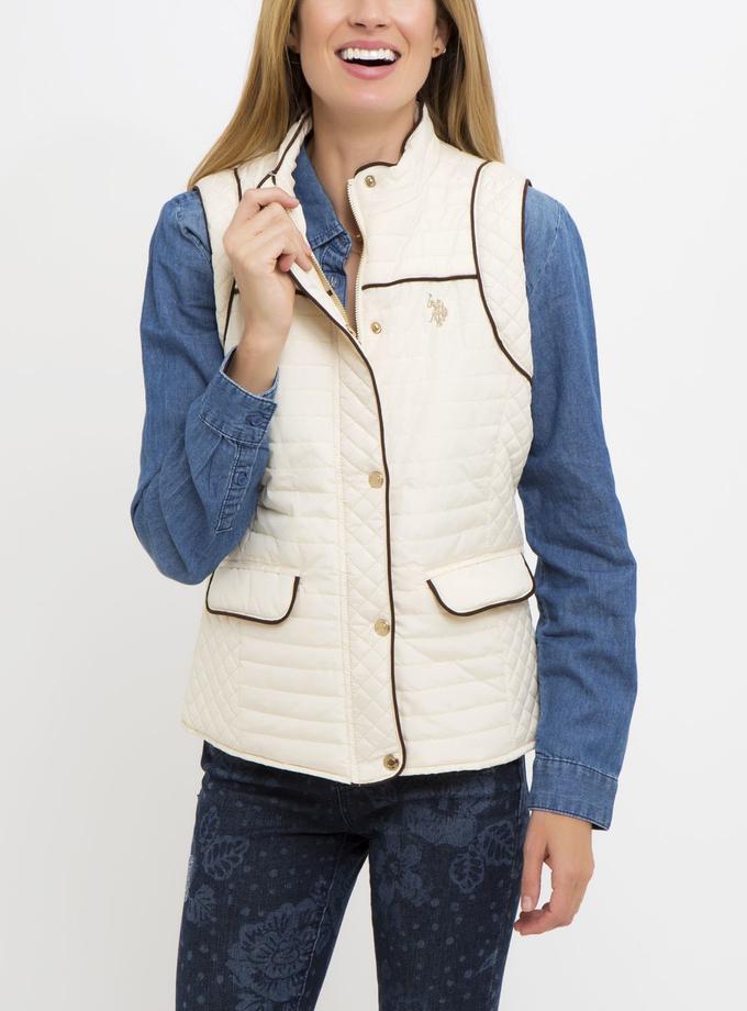 USPA PIPED MULTI QUILT VEST New Arrival