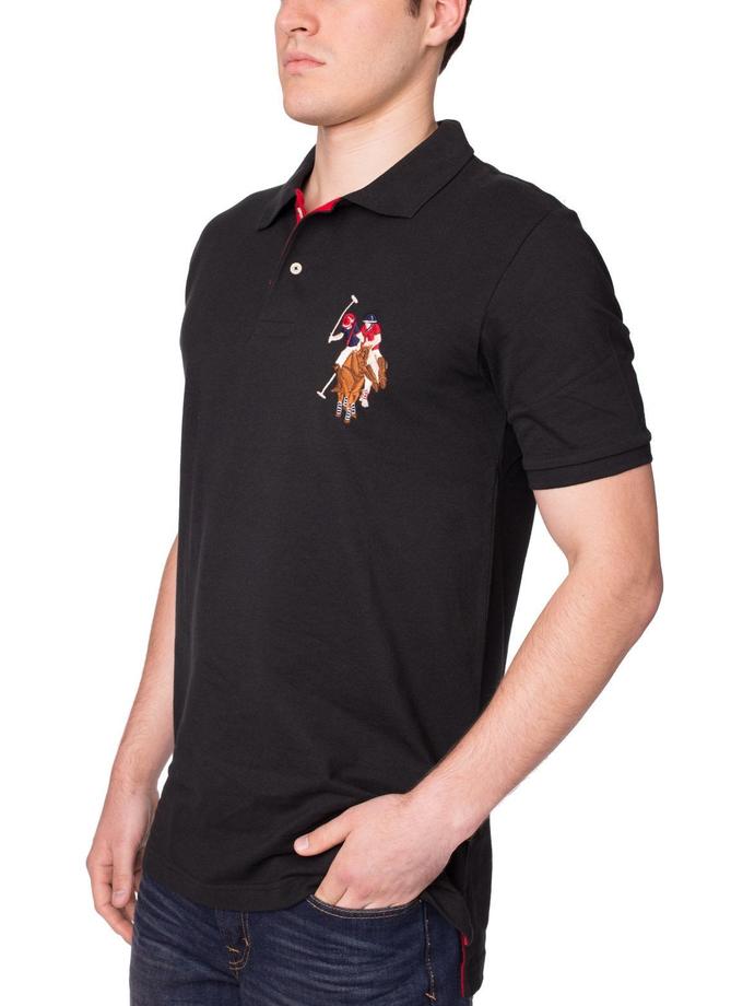 USPA Pique Mesh Multi-Color Logo Polo Shirt Best Price