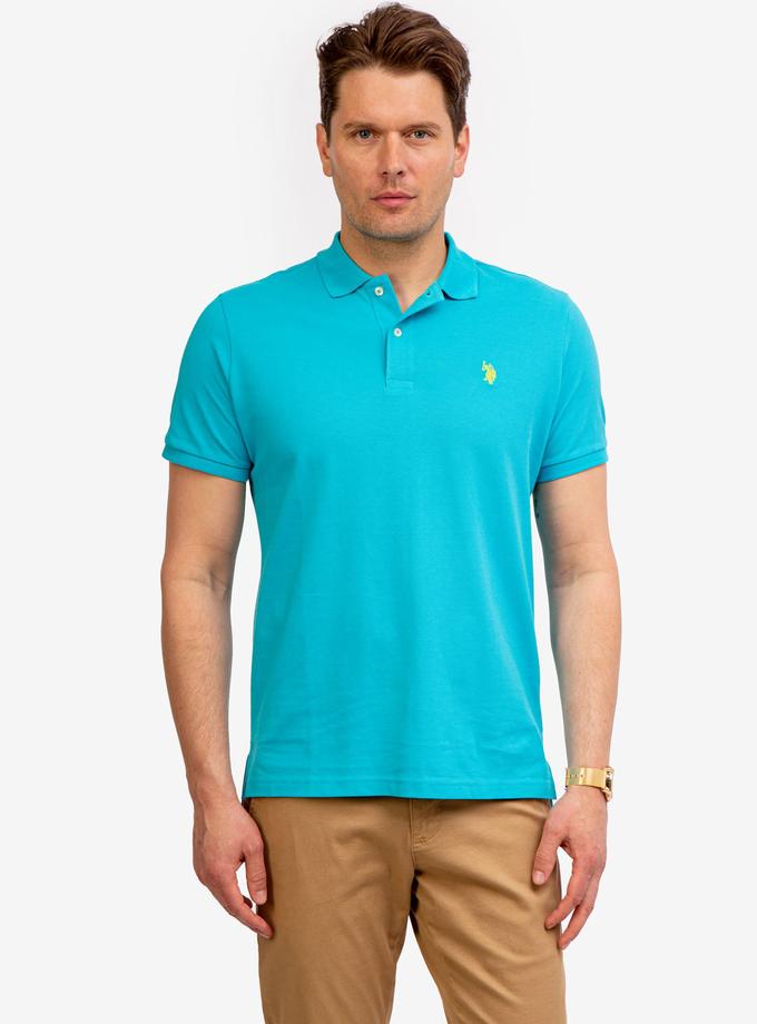 USPA PIQUE SMALL LOGO POLO SHIRT For Sale