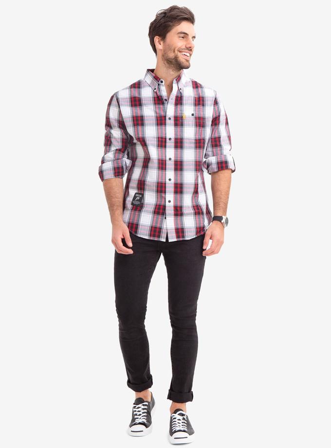 USPA PLAID DOBBY POPLIN SHIRT For Sale