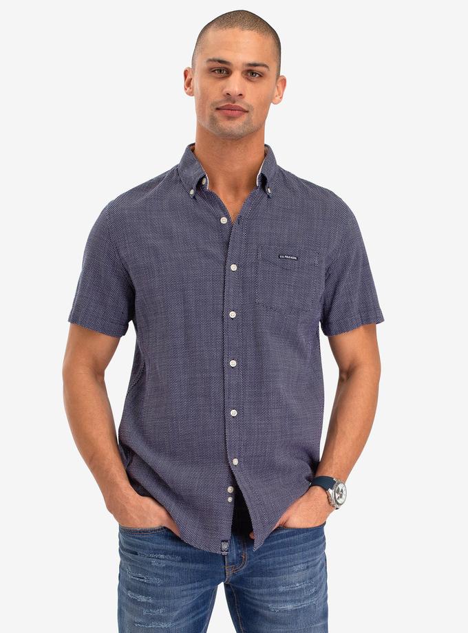 USPA PLAID DOBBY SHORT SLEEVE SHIRT Free shipping