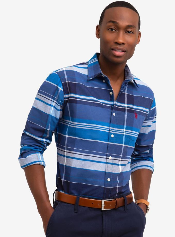 USPA PLAID OXFORD SHIRT Best Buy