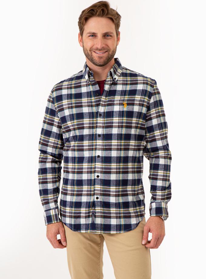 USPA PLAID PEACHED TWILL LONG SLEEVE SHIRT Best Buy