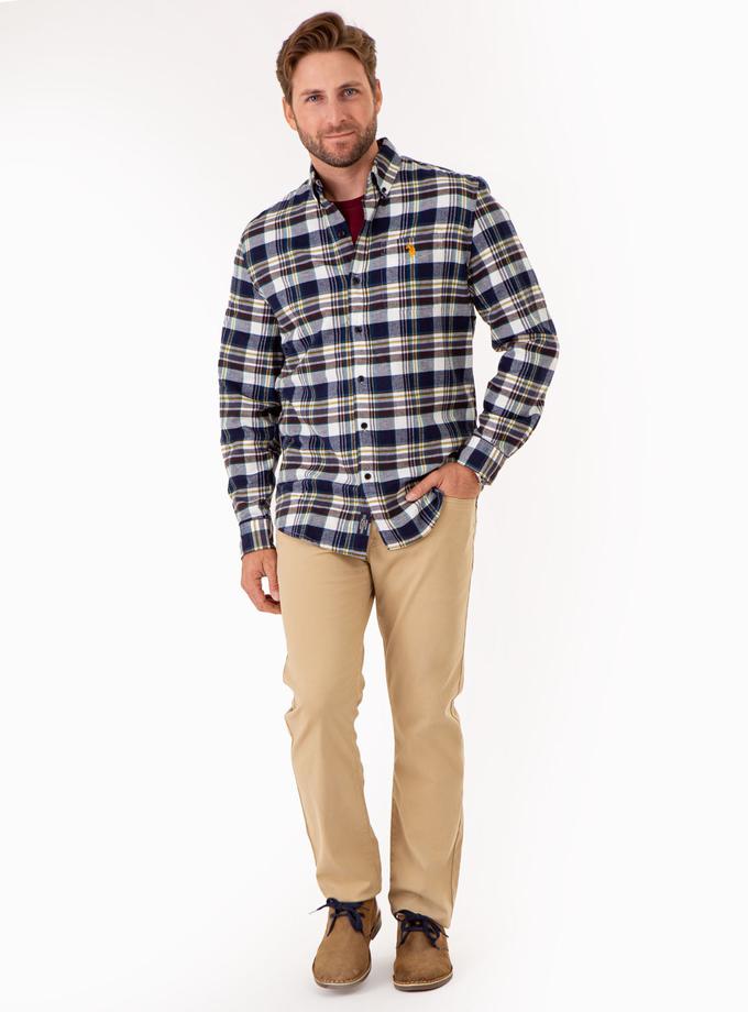 USPA PLAID PEACHED TWILL LONG SLEEVE SHIRT Best Buy