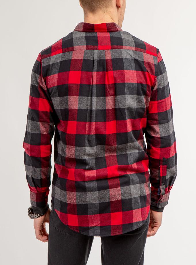 USPA PLAID PEACHED TWILL LONG SLEEVE SHIRT Best Seller