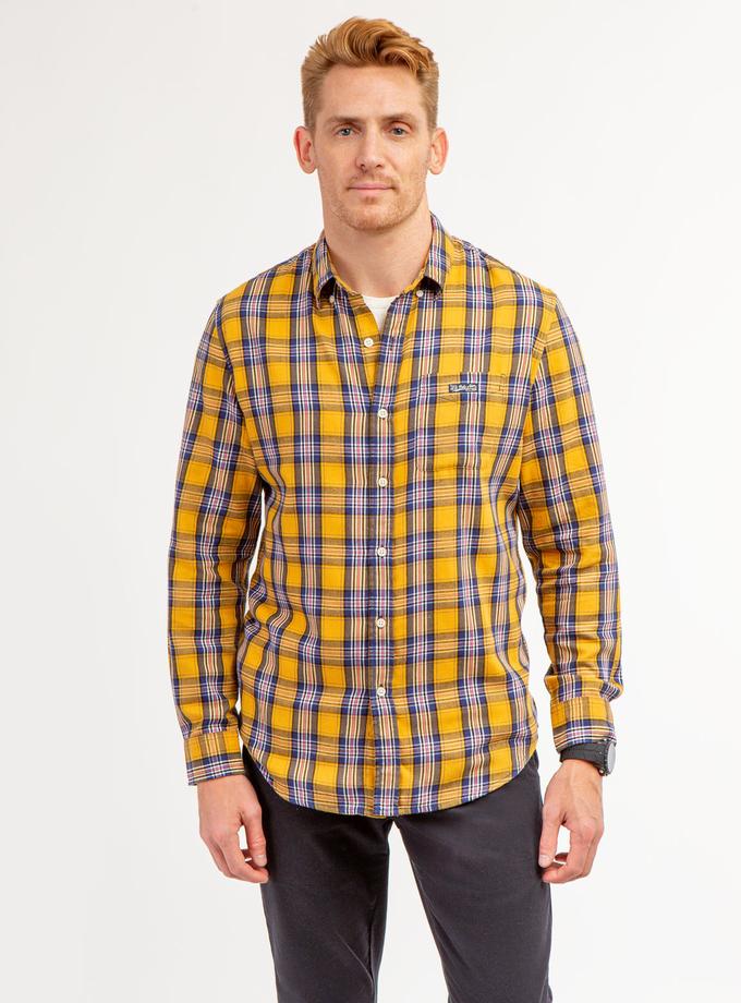 USPA PLAID PEACHED TWILL LONG SLEEVE SHIRT Free shipping