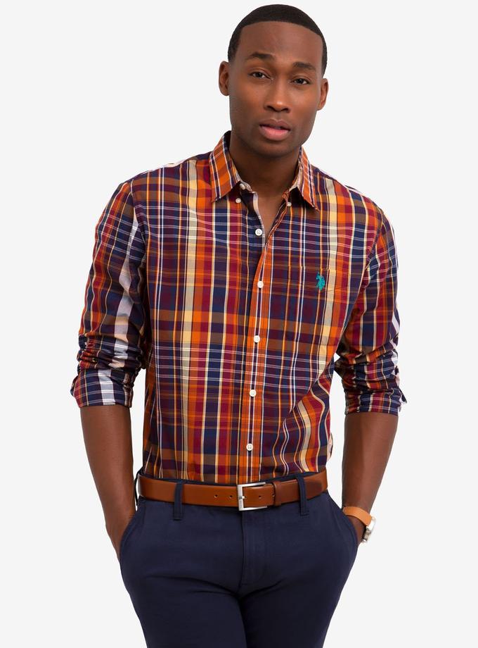 USPA PLAID POPLIN SHIRT On Sale