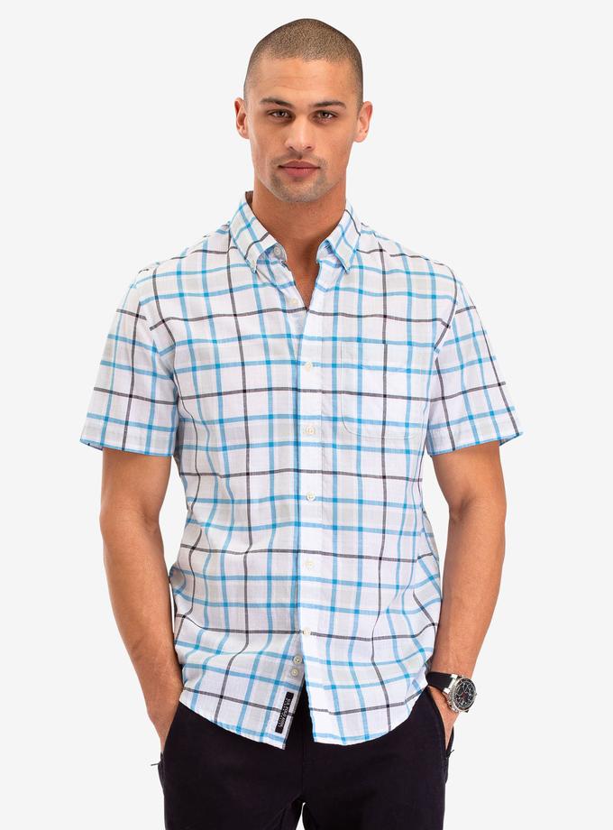 USPA PLAID POPLIN SHORT SLEEVE SHIRT Best Price