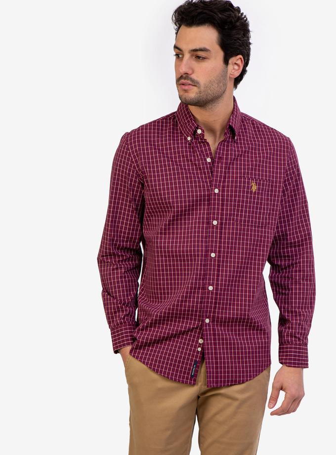 USPA PLAID POPLIN STRETCH LONG SLEEVE SHIRT Best Seller