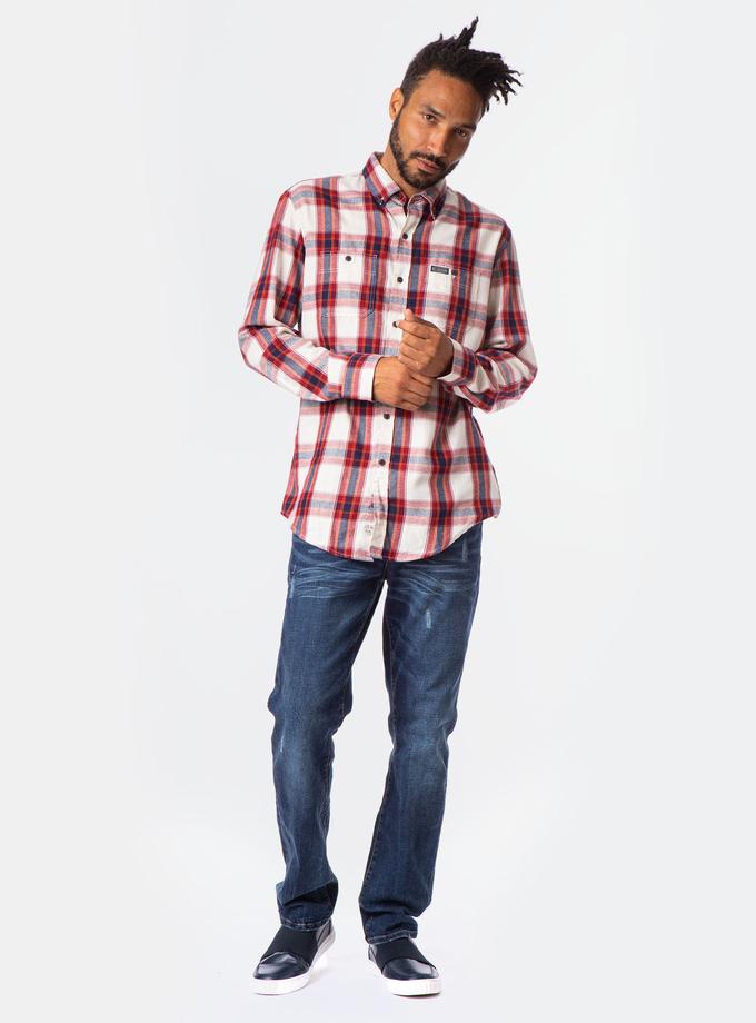 USPA PLAID TWILL TWO POCKET SHIRT Free shipping