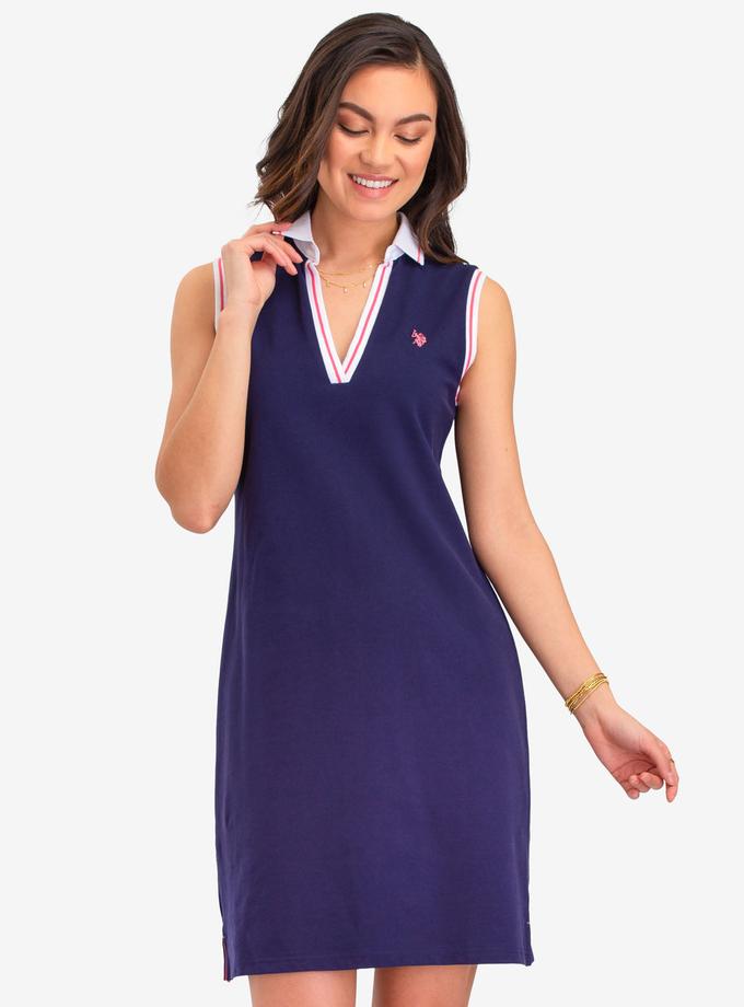 USPA POLO DRESS WITH PIPING For Sale