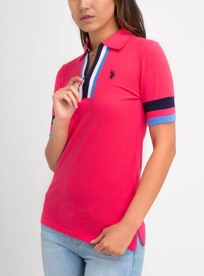 USPA PREMIUM AMERICANA ZIP POLO SHIRT Best Seller