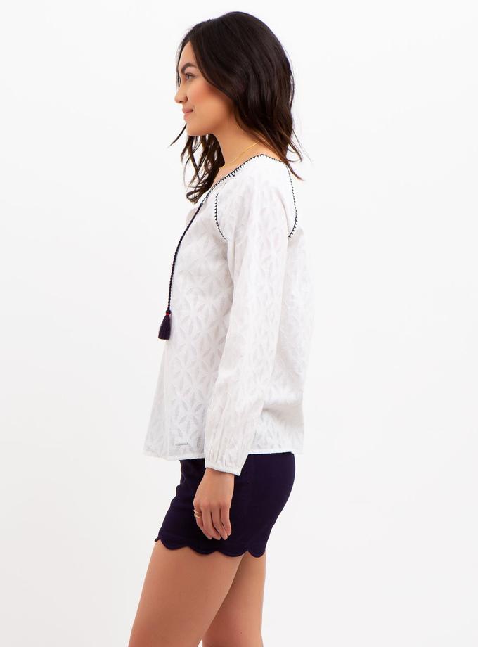 USPA PRINTED PEASANT TOP New Arrival