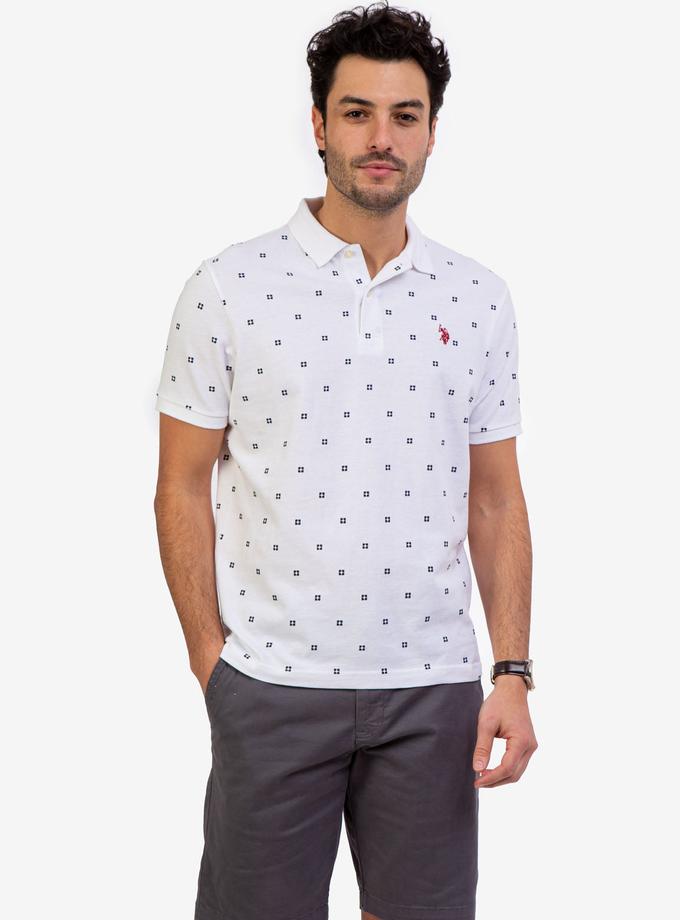 USPA PRINTED PIQUE POLO SHIRT Free shipping