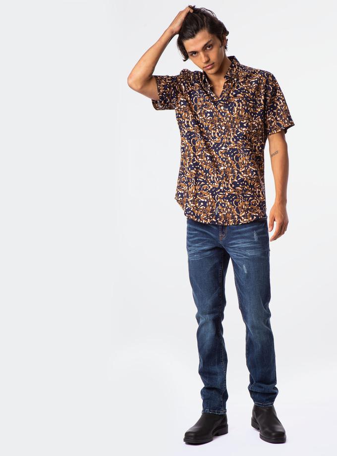 USPA PRINTED POPLIN SHORT SLEEVE SHIRT New Arrival