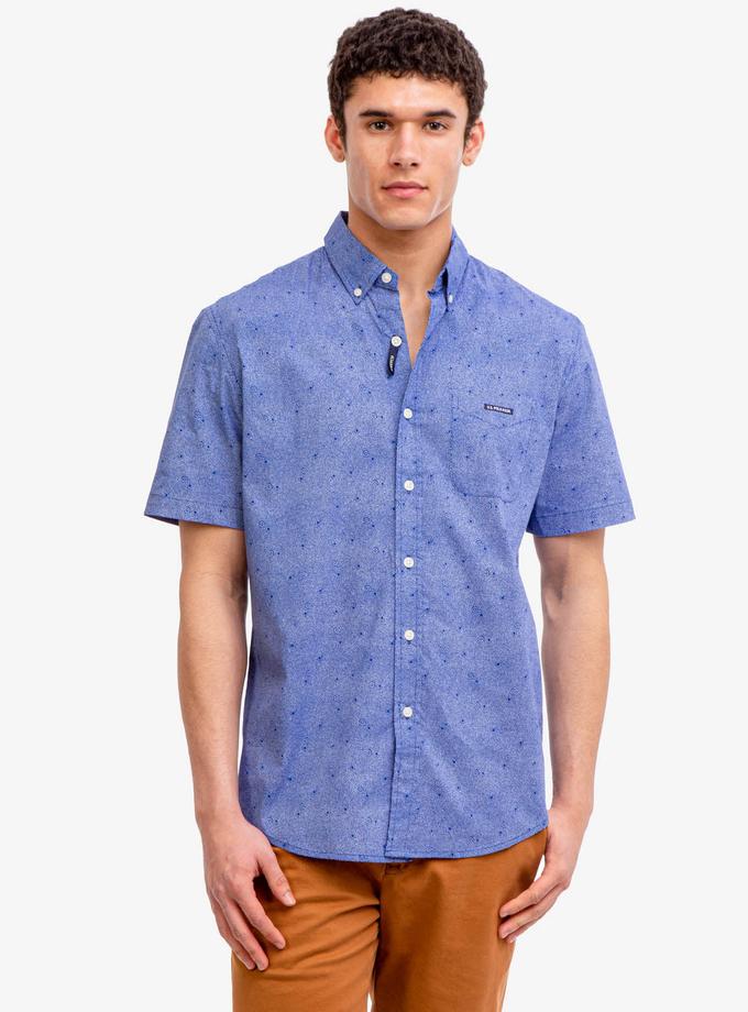 USPA PRINTED STRETCH POPLIN SHORT SLEEVE SHIRT Best Price