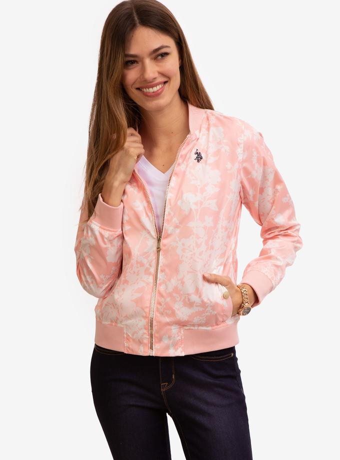 USPA PRINTED ZIP FRONT BOMBER JACKET Best Price