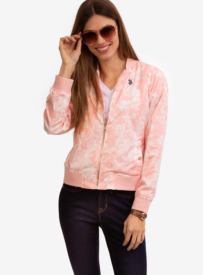 USPA PRINTED ZIP FRONT BOMBER JACKET Best Price