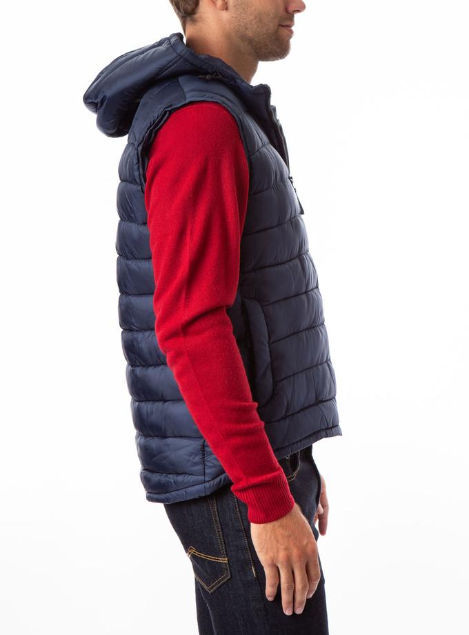 USPA PUFFER VEST WITH HOOD Best Buy