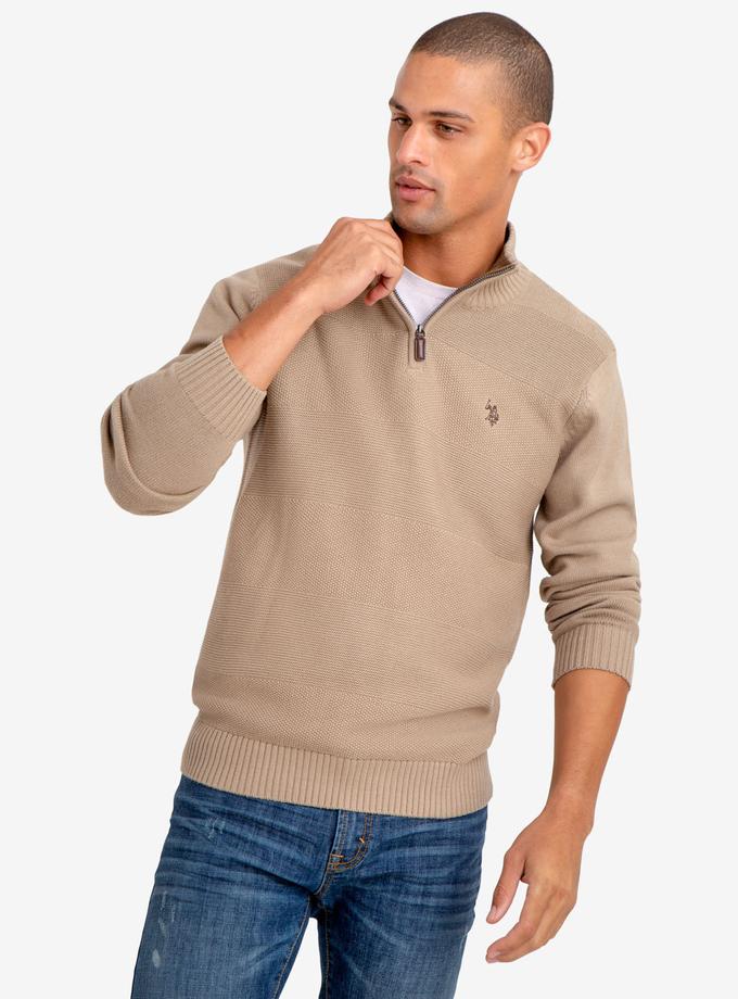 USPA QUARTER ZIP SWEATER For Sale