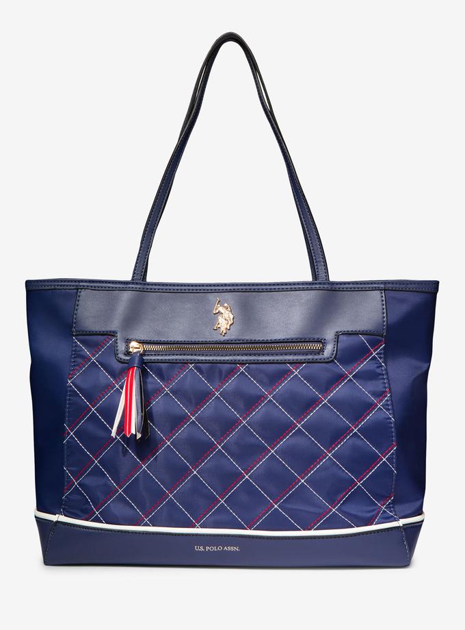 USPA QUILTED NYLON TOTE For Sale