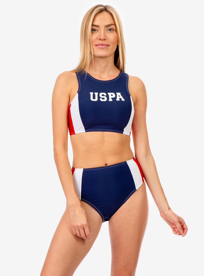 USPA RACERBACK COLORBLOCK BIKINI TOP Free shipping