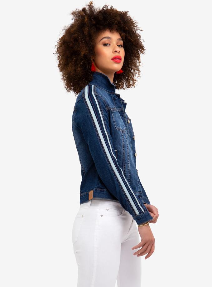 USPA RACING STRIPES DENIM JACKET Same Day Delivery