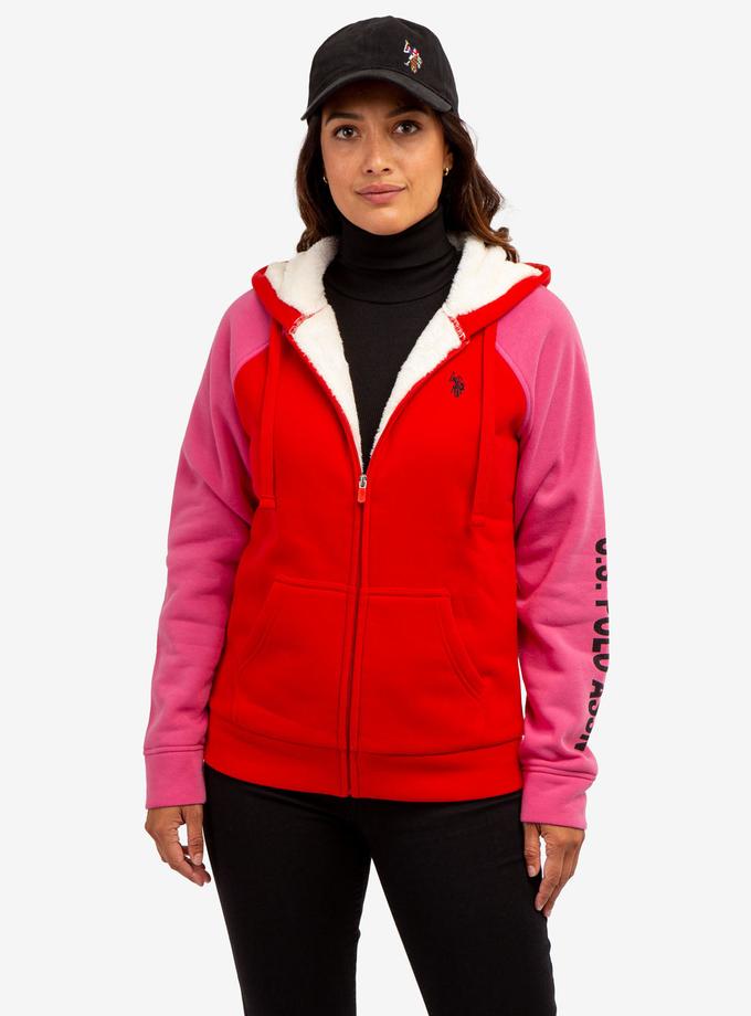 USPA RAGLAN COLORBLOCK SHERPA HOODIE Best Buy