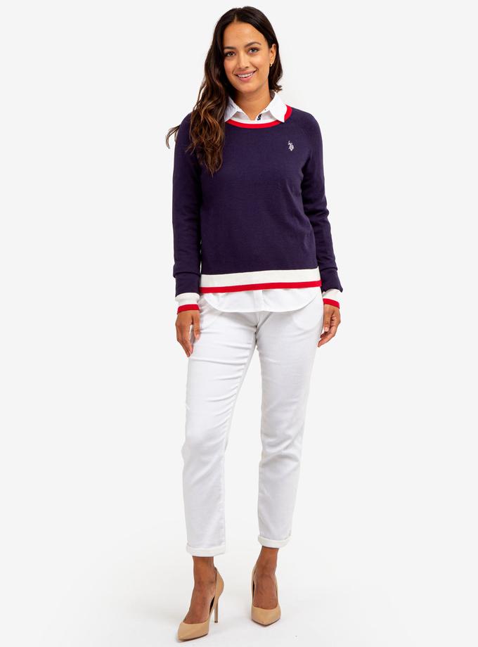 USPA RAGLAN SLEEVE CREW NECK SWEATER Best Buy