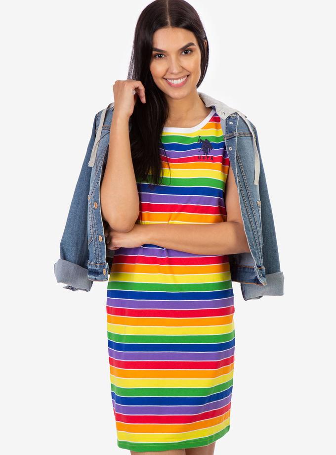 USPA RAINBOW STRIPE DRESS Best Seller