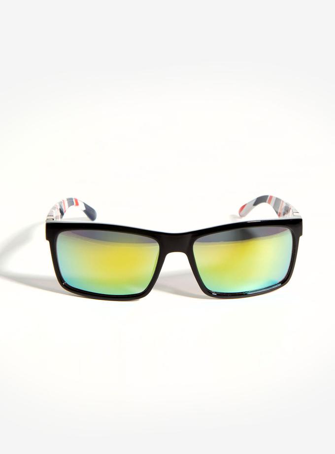 USPA RECTANGLE BARBER PATTERNED SUNGLASSES Best Price